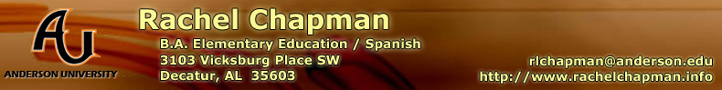 E-Portfolio of Rachel Chapman...